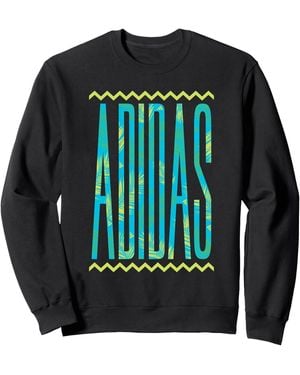adidas Badge Of Sport Statement Tropical 90s Graphic Sweatshirt - Green