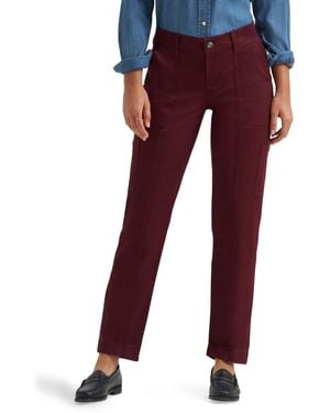 Lee Jeans Ultra Lux Comfort With Flex-to-go Utility Pant - Red
