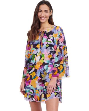Gottex Standard Holi Mesh Dress Cover-up - White