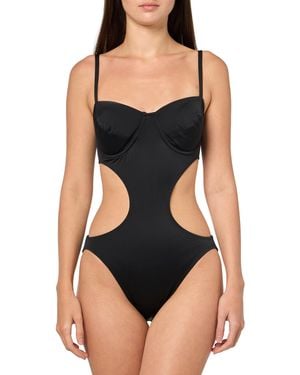 Norma Kamali Standard Underwire Cut Out Mio - Black