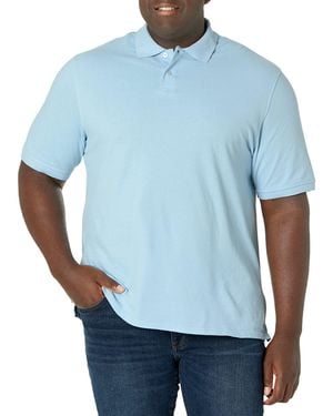 Amazon Essentials Poloshirt Van Piqué-katoen Met Normale Pasvorm - Blauw
