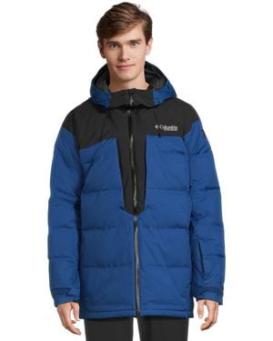 Columbia S Glacier Ridge Down Jacket - Blue