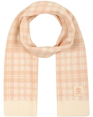 Timberland Plaid Scarf - Natural