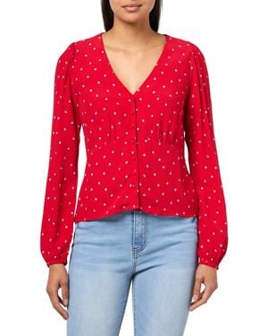 Levi's Dolores Long Sleeve Blouse, - Red