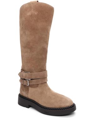 Ash Women's Marlin Tall Shaft Suede Boot - Stylish, Comfortable, Durable Everyday Boots With Elegant Design For All Seasons, - Brown