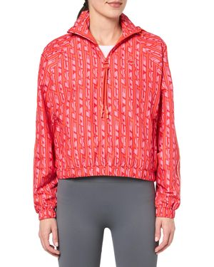 Lacoste Oversized Hooded Track Jacket - Red