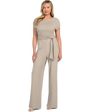 Guess S Eco Short Sleeve Rumi Jumpsuit - Natural