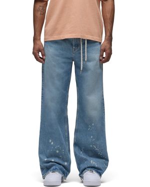 Hudson Jeans Luca Loose Fit Wide Leg Denim Pant - Blue