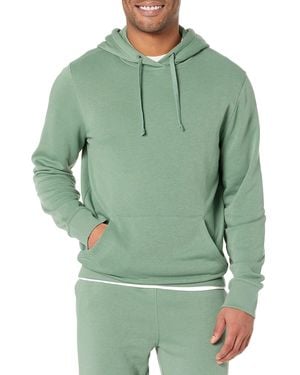 Amazon Essentials Sudadera Ligera de ga Larga de Felpa Francesa con Capucha Hombre - Verde