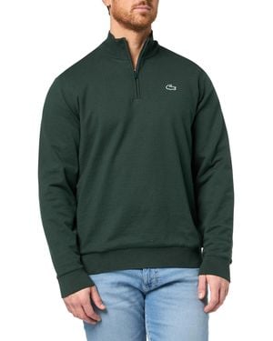 Lacoste Sport Golf Quarter Zipped Windbreaker Sweater - Green