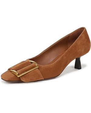Franco Sarto Rainey Pump Saddle Brown Suede 7 M