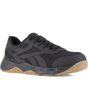 Reebok Work Rb3317 Nanoflex Tr Work Construction Shoe Black Safety - Blue