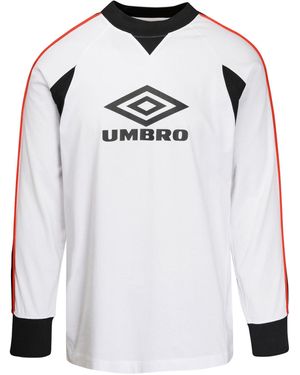 Umbro Paneled Long Sleeve T-shirt - White