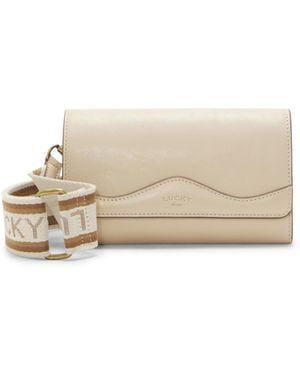 Lucky Brand Cali Leather Crossbody Wallet - Natural
