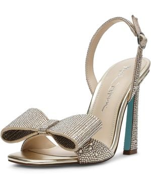Betsey Johnson Joel Heeled Sandal - Natural