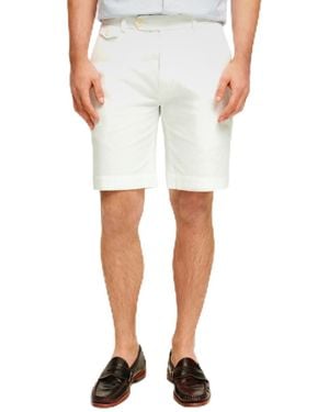 Brooks Brothers Stretch Cotton Poplin Chino Shorts - White