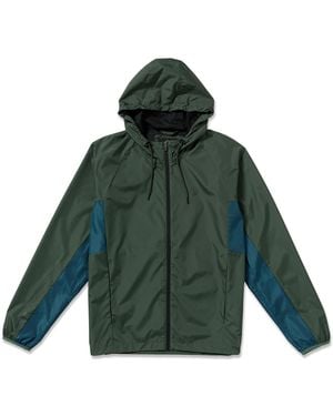 Volcom Wavern Water Resistant Windbreaker Light Jacket - Green