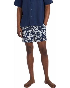 Onia Charles 5" Swim Trunk-tropical Floral-deep Navy Multi-m - Blue