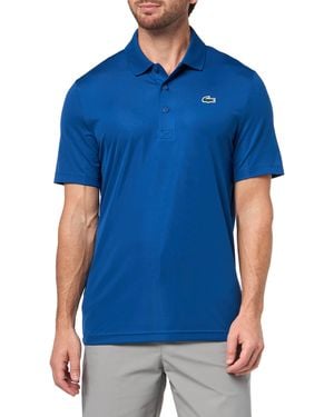 Lacoste Sport Regular Fit Uv Protect Golf Polo Shirt - Blue