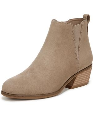 Dr. Scholls Lacey Ankle Boot Mocha Brown Microfiber 8.5 M - Natural