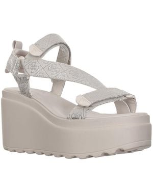 Guess Sandalo da donna Ocilia con zeppa - Grigio