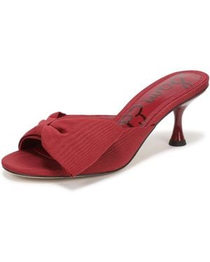 Sam Edelman Ragan Heeled Sandal Deep Scarlet 9 M - Red