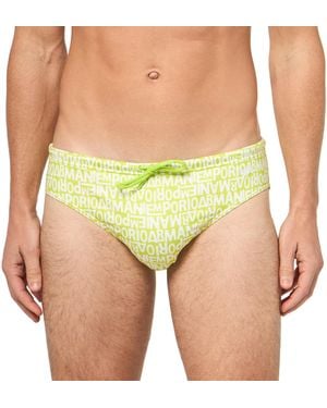 Emporio Armani Standard Classic Swim Brief - Green