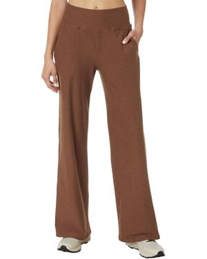 Beyond Yoga Spacedye Laid Back Pants Bold Mocha Heather S - Brown