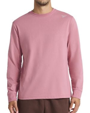 Reebok Apparel Volt Long Sleeve Crewneck T-shirt - Pink
