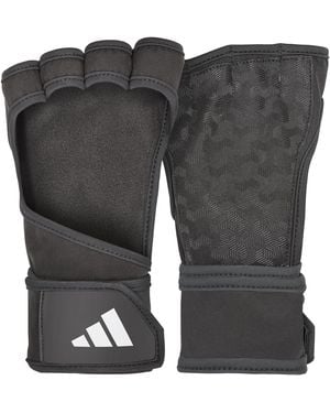 adidas Open-back Training & Weightlifting Gloves - Black