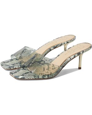 Jessica Simpson Celisha Lucite High Heel Sandals Heeled - Metallic