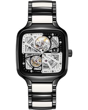 Rado True Square--swiss Automatic Watch-high-tech Ceramic-sapphire Crystal -38mm - Black