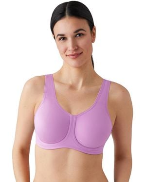 Wacoal Simone Sport Unlined Full Coverage Underwire Sports Bra - Purple