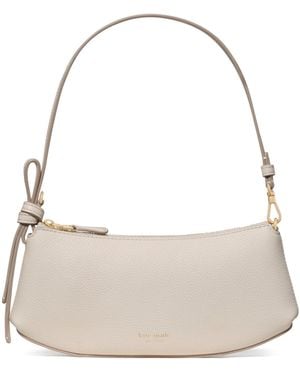 Kate Spade Loop Pebbled Leather Pochette - Natural