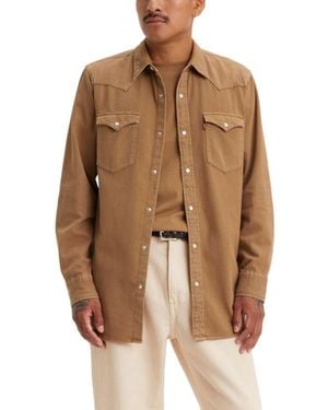 Levi's Levi'S(R) Classic Western Standard (Angler Otter Overdye) Clothing - Brown