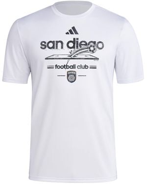 adidas Standard Vintage World Pre-game Short Sleeve T-shirt - White