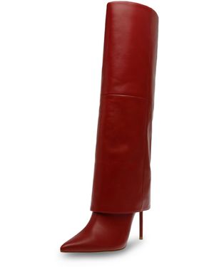 Steve Madden Smith Knee High Boot - Red