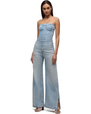Hudson Jeans Bustier Cargo Jumpsuit - Blue