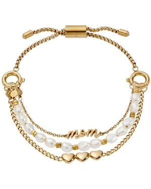 ALEX AND ANI "home Is Where The Heart Is" Mom Stranded Bracelet - Metallic