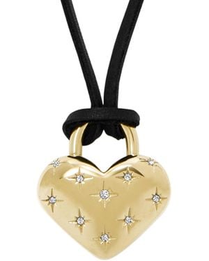 Fossil Sadie All My Love Gold-tone Stainless Steel Heart Pendant Necklace - Metallic