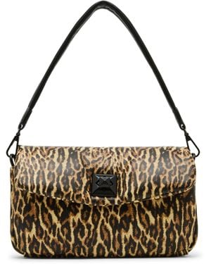 Betsey Johnson Puffed Flap Shoulder Bag - Metallic