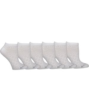 Columbia 6-pair Mesh Lightweight No Show Socks - White