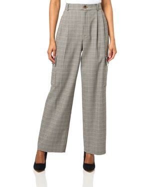 Tommy Hilfiger Printed Houndstooth Cargo Utility Pant - Grey