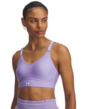 Under Armour Infinity Mid Impact Sports Bra, - Purple