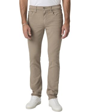 PAIGE Federal Transcend Slim Straight Fit Pant - Natural
