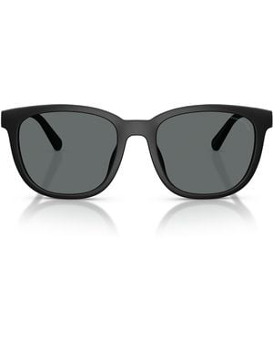 COACH Hc8442u Universal Fit Square Sunglasses - Black