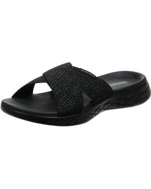 Skechers The-go 600 - Glistening Slide Sandal,black,5 Uk