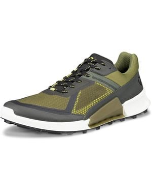 Ecco S Biom 2.1 X Mountain Textile Peat Acorn Lime Punch Sneakers 10 Uk - Green