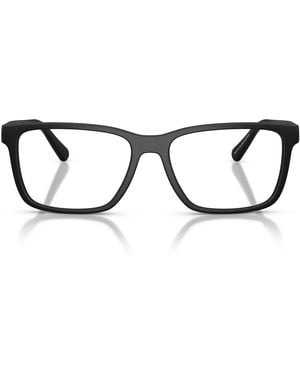 COACH Hc6278u Universal Fit Rectangular Prescription Eyewear Frames - Black