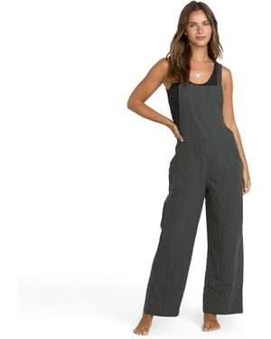 Billabong Pacific Time Soft Cotton Jumpsuit - Black